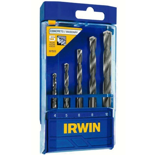 Jogo de broca de w�dea 4 a 10 mm para concreto com 5 pe�as - 891503