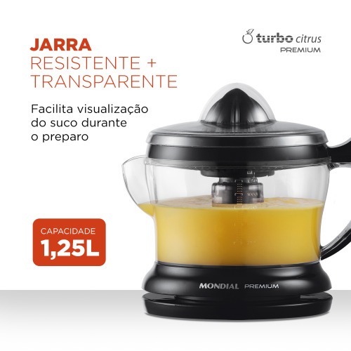 Espremedor de frutas 1,25L com cone extra para lim�o - E-02  110V