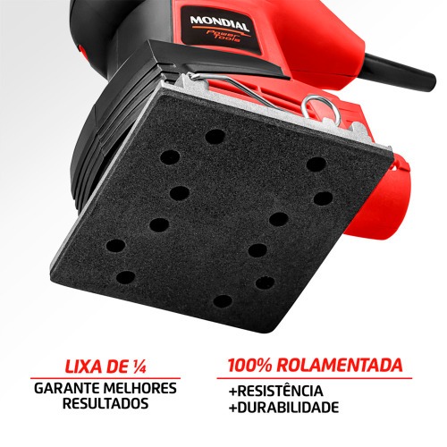 Lixadeira orbital 250W 110 x 103 mm com coletor de p� - FLO-2  220V