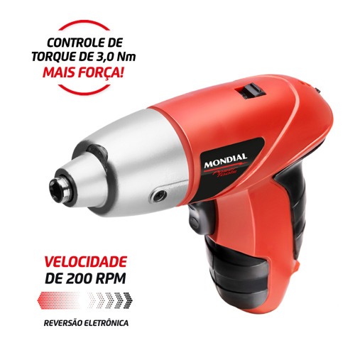 Parafusadeira a bateria 4,8 volts com 11 bits e prolongador - Power Tools FPF-05  110V/220V
