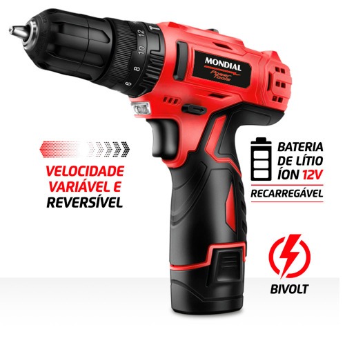 Furadeira Parafusadeira de impacto 3/8