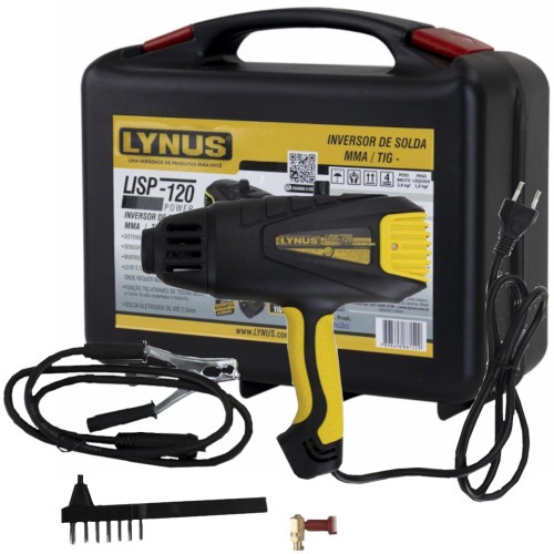 Inversora de solda 100A tipo pistola para eletrodo e TIG - LISP-120 Power  110V