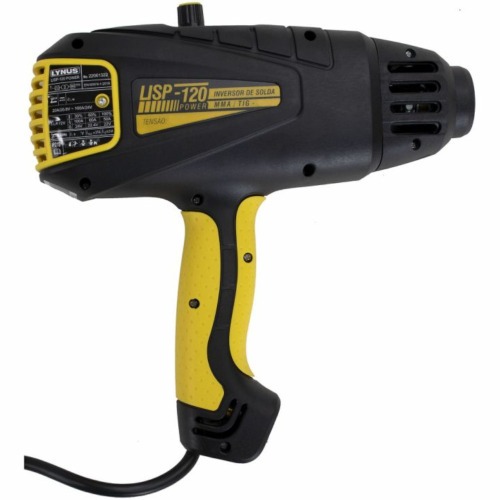 Inversora de solda 100A tipo pistola para eletrodo e TIG - LISP-120 Power  110V