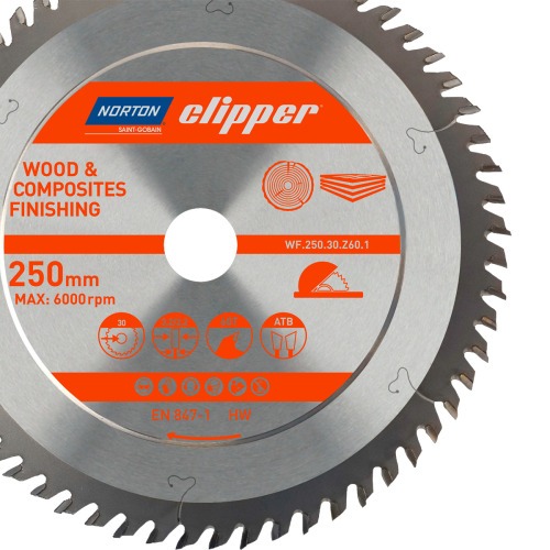 Disco de serra para madeira 250 x 30 mm 80 dentes - Clipper Disco de serra para madeira 250 x 30 mm 80 dentes - Clipper