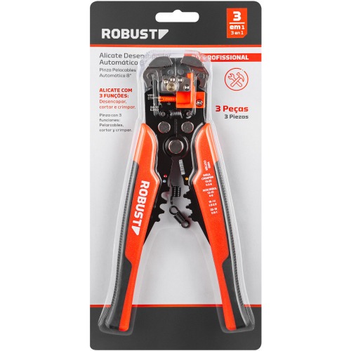 Alicate Desencapador Crimpador e Cortador de Fios 8