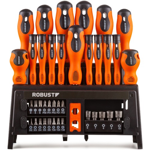 Jogo de Chaves de Fenda Bits e Soquetes 39 Pe�as