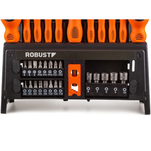 Jogo de Chaves de Fenda Bits e Soquetes 39 Pe�as