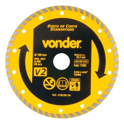 Disco diamantado turbo 180 mm para m�rmore