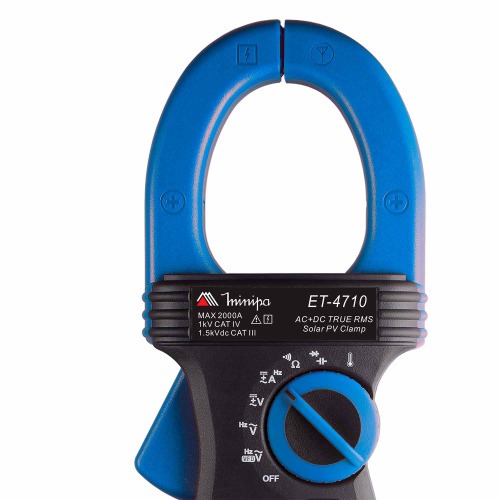 Alicate amper�metro para Painel Solar True RMS AC+DC - ET-4710