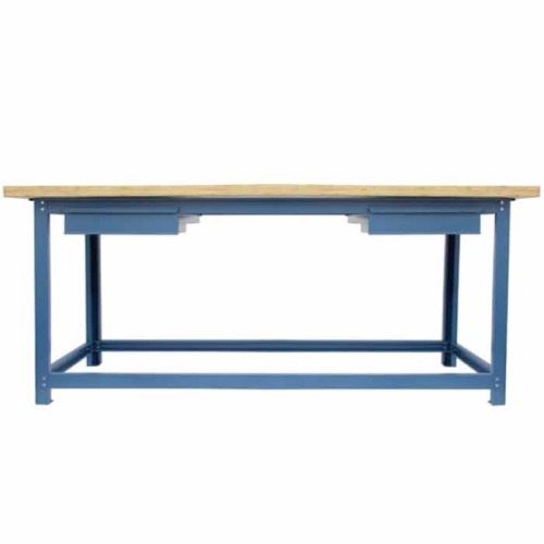 Bancada desmont�vel tampo compensado pinus 2000 x 800 x 40 mm c/ 2gavetas - NB-4