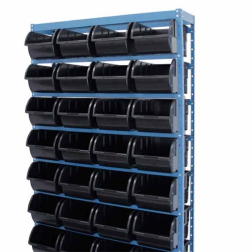 Estante met�lica com 28 gavetas n�7 preta - NE28/7P