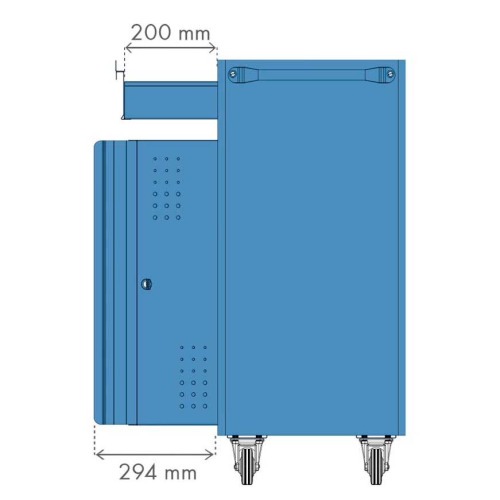 Rack m�vel fechado para computador - NR-2