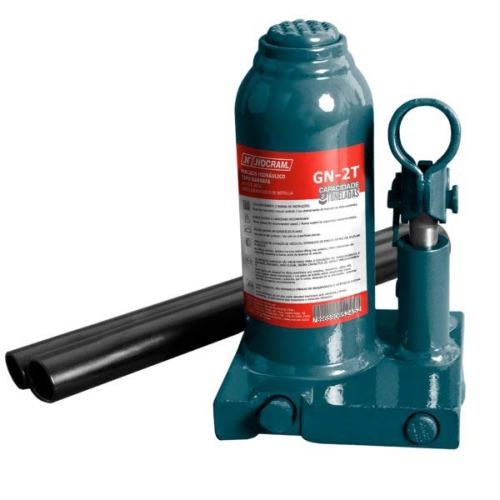 Macaco hidr�ulico tipo garrafa capacidade 2 toneladas - GN-2T