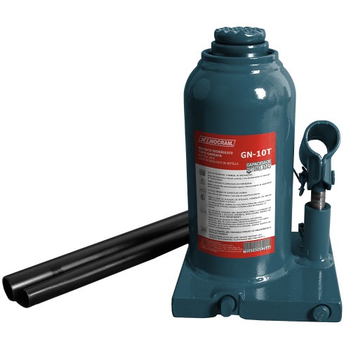 Macaco hidr�ulico tipo garrafa capacidade 10 toneladas - GN-10T