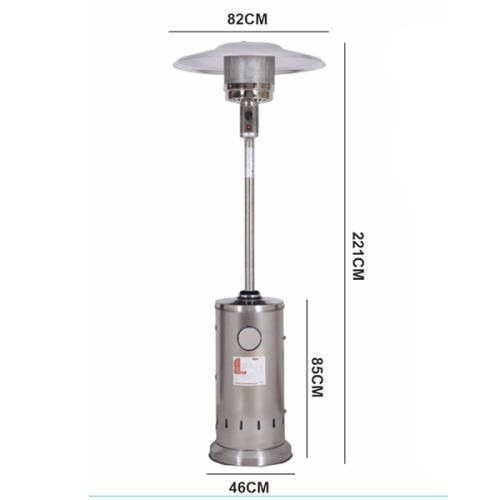 Aquecedor de ambiente externo a g�s Torre a�o Inox - NI48TI