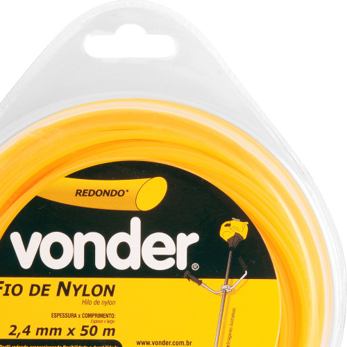 Fio de nylon para ro�adeira 2,4 mm x 50 metros