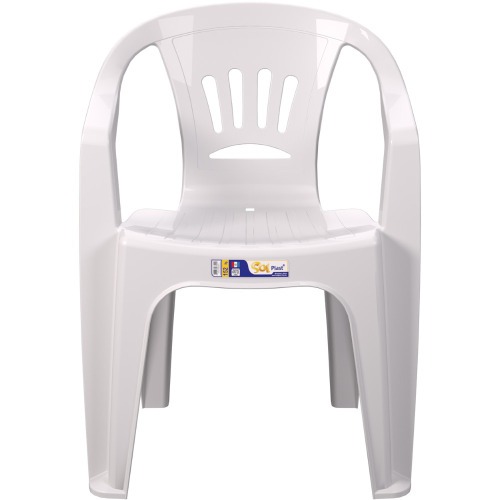 Cadeira pl�stica com bra�os - Tabuba