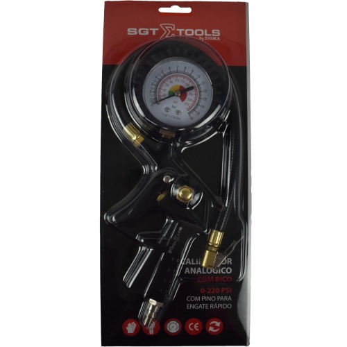 Calibrador de pneu com man�metro