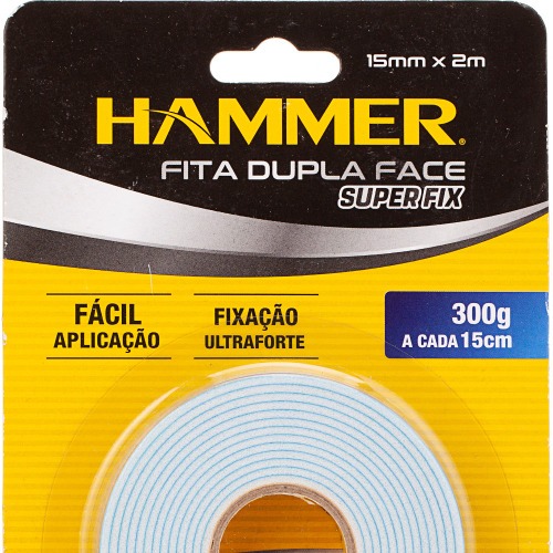 Fita dupla face espuma 15mm x 2m FDF-152