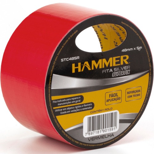 Fita adesiva 48 mm x 5 m silver tape - STC485R