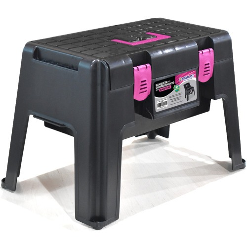 Banqueta pl�stica com compartimento para manicure