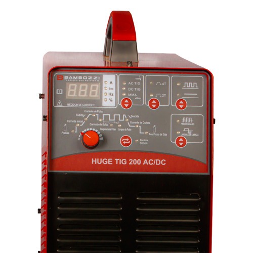 Inversora de solda 200A para alum�nio AC/DC - HUGE TIG 200  220V