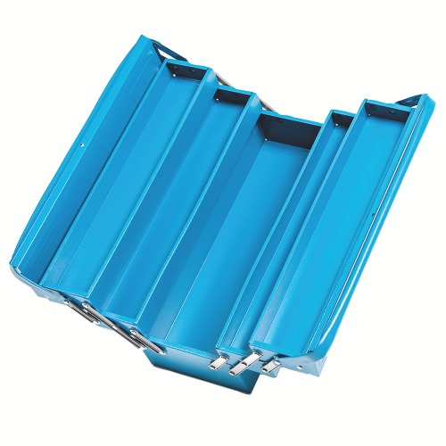 Caixa sanfonada para ferramentas com 5 gavetas