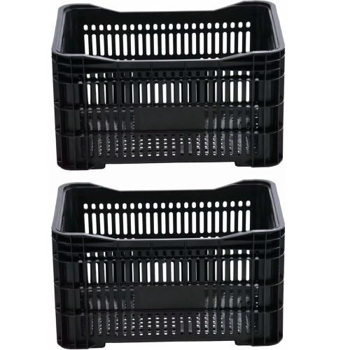 Kit 2 Caixas plásticas para hortifruti 31 x 34 x 55 cm Kit 2 Caixas plásticas para hortifruti 31 x 34 x 55 cm