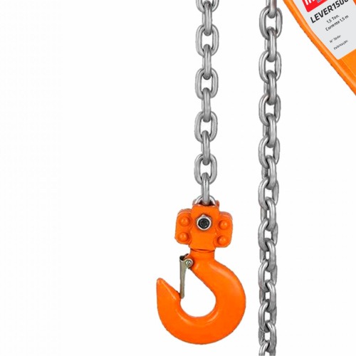 Talha manual de alavanca capacidade 1500 kg corrente de 1,5 metro - LEVER1500 Talha manual de alavanca capacidade 1500 kg corrente de 1,5 metro - LEVER1500