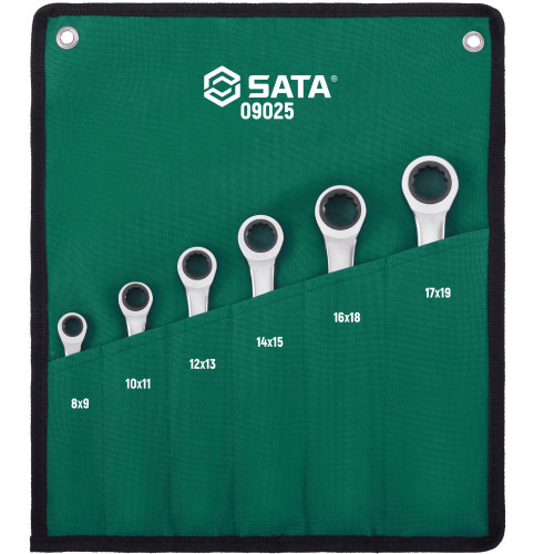 Jogo de chave estrela com catraca de 8 a 19 mm com 6 pe�as - ST09025SJ