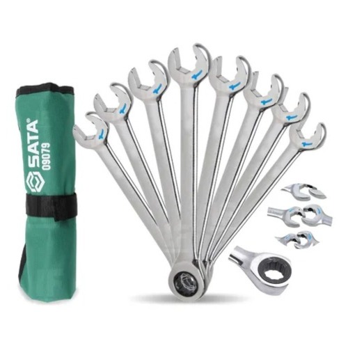 Jogo de chave combinada com catraca speedy de 8 a 19 mm com 8 pe�as - ST09079SJ