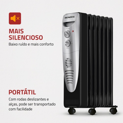 Aquecedor de ambientes 1.500 watts a �leo - A-06  110V