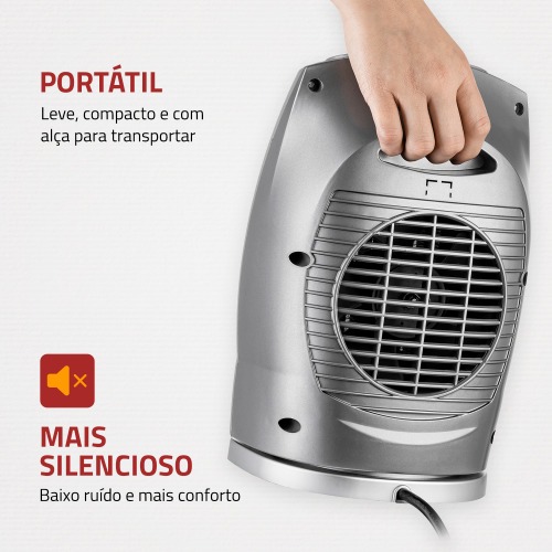 Aquecedor elétrico 1.500 watts termo ceramic - A05 220V Aquecedor elétrico 1.500 watts termo ceramic - A05 220V