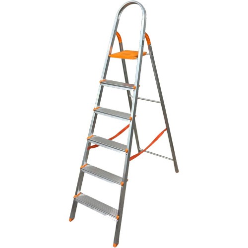 Escada de alum�nio 6 degraus residencial - EDS006