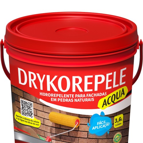 Impermeabilizante liqu�do 3,6L para fachadas - Hidrorrepelente acqua
