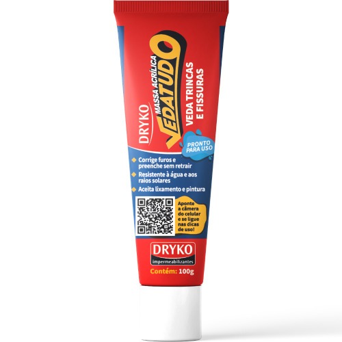 Veda Trinca e Fissuras 100g VEDATRINCA - Vedatudo Veda Trinca e Fissuras 100g VEDATRINCA - Vedatudo