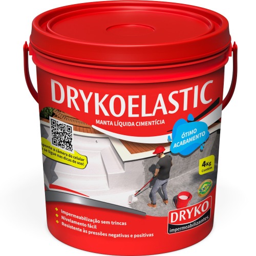 Impermeabilizante manta l�quida ciment�cia 4kg - DRYKOELASTIC