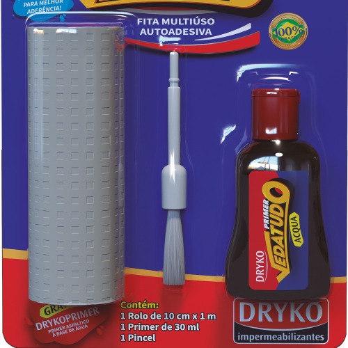 Fita adesiva impermeabilizante 10 cm x 1 m vedatudo - DRYKOFITA