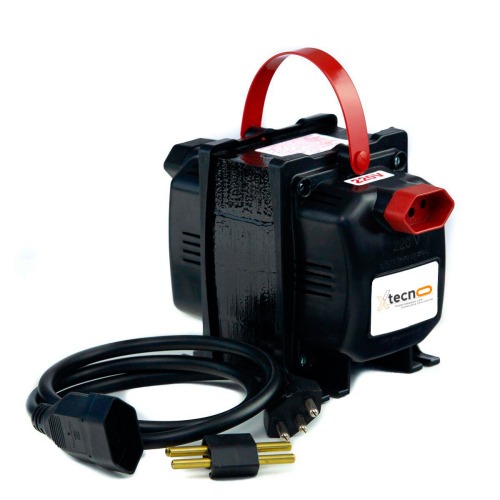 Transformador de voltagem 5000 VA tomada tripolar 20A bivolt - Tecno  110V/220V