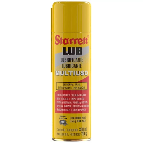 Kit 6 óleos lubrificante desengripante multiuso 300 ml - Lub Starrett Kit 6 óleos lubrificante desengripante multiuso 300 ml - Lub Starrett