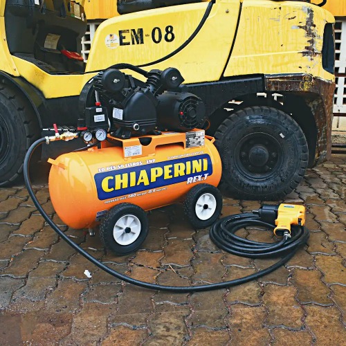 Compressor de ar 10 p�s 50L 2 hp 140 libras monof�sico - REX.T M�vel