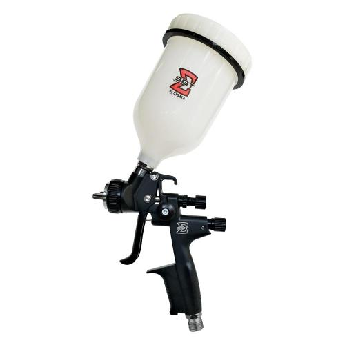 Pistola de pintura HVLP tipo gravidade com bico 1.4 mm 600 ml - SGT-3811