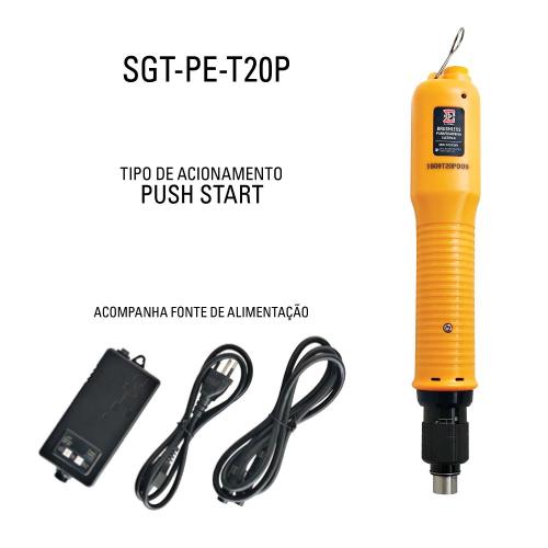 Parafusadeira el�trica parada automatica Push-Start Brushless 0,49 a 1,96 Nm com fonte - SGT-PE-T20P   110V/220V