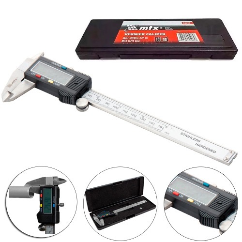 Paqu�metro digital capacidade 150 mm em a�o inox - 316119