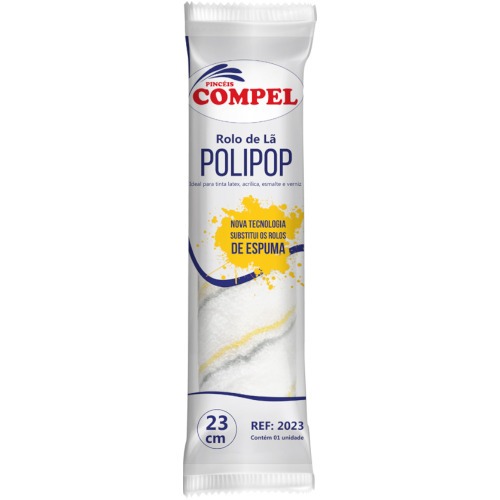 Rolo de l� para pintura 23 cm Sem Suporte - Polipop