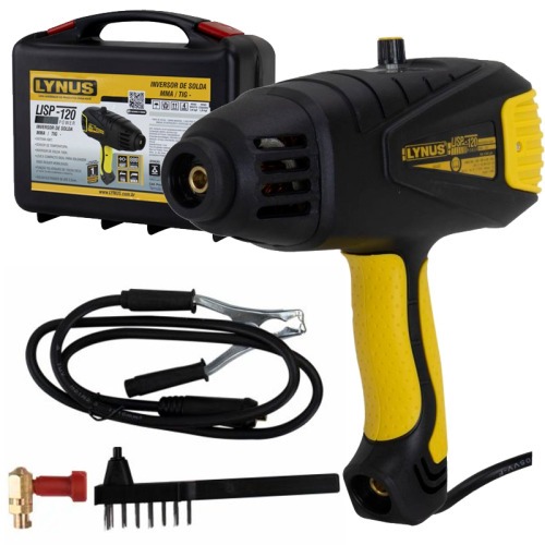 Inversora de solda 120A tipo pistola para eletrodo e TIG - LISP-120 Power 220V Inversora de solda 120A tipo pistola para eletrodo e TIG - LISP-120 Power 220V
