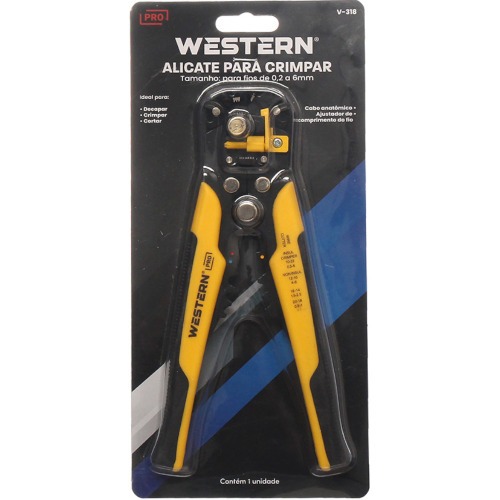 Alicate Desencapador Crimpador e Cortador de Fios 8,5