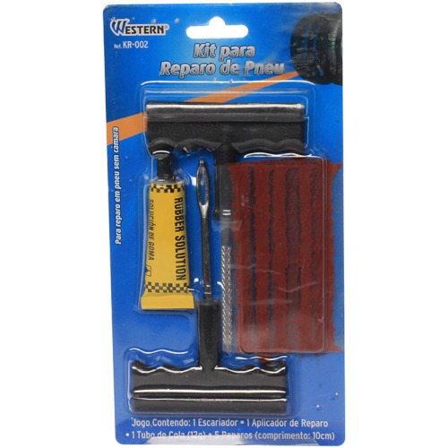Kit reparo de pneus sem c�mera com 8 pe�as - KR-002