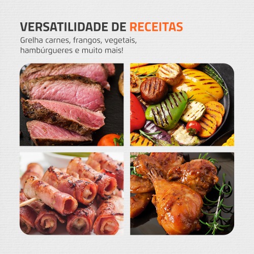 Churrasqueira elétrica portátil 2000W Grand Steak & Grill II - CH-06 220V Churrasqueira elétrica portátil 2000W Grand Steak & Grill II - CH-06 220V
