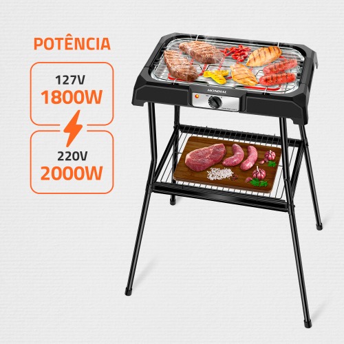 Churrasqueira el�trica port�til 1800W Grand Steak & Grill II - CH-06  110V